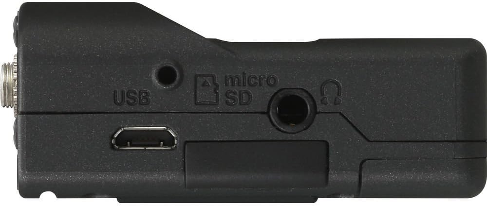 TASCAM Mini Portable Digital Audio Recorder with Lavalier Microphone, 24-Bit/48 kHz BWAV File Format, Black (DR-10L)