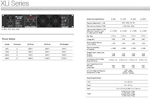 Crown XLi3500 Two-channel, 1350-Watt at 4Ω Power Amplifier