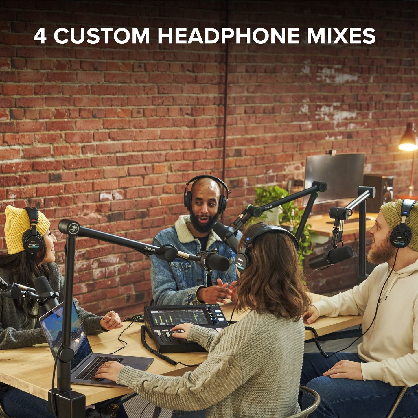 Mackie DLZ Creator Adaptive Digital Mixer for Podcasting, Streaming and YouTube with User Modes, Mix Agent Technology, Auto Mix, Onyx80 Mic Preamps