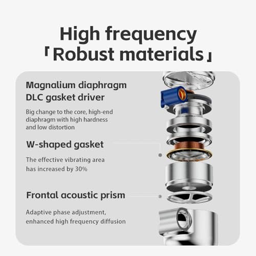 FiiO FD15 13.8mm Magnalium DLC HiFi Dynamic Driver in-Ear Earphone with Stainless Steel Shell, Detachable MMCX Cable