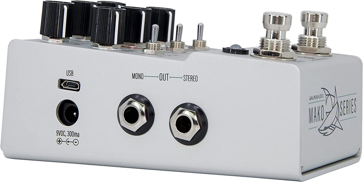 Walrus Audio Mako Series D1 V2 High Fidelity Delay Pedal 900-1051V2 Silver