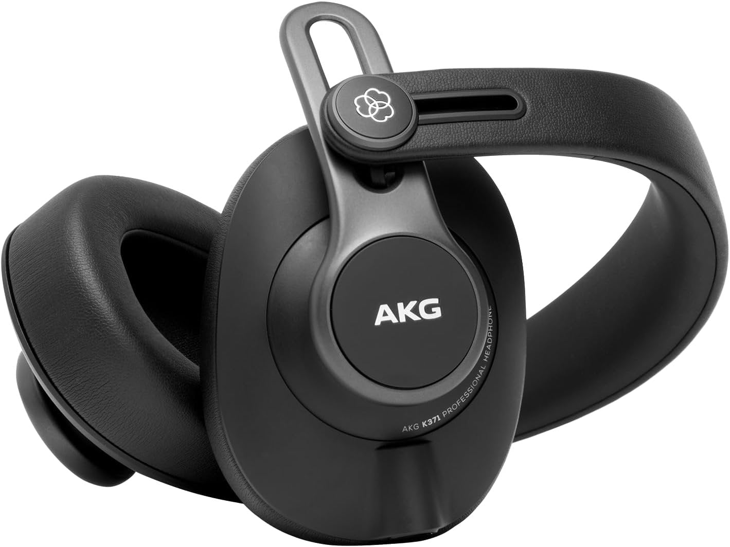 AKG Pro Audio K371 Over-Ear, Closed-Back, Foldable Studio Headphones, Black