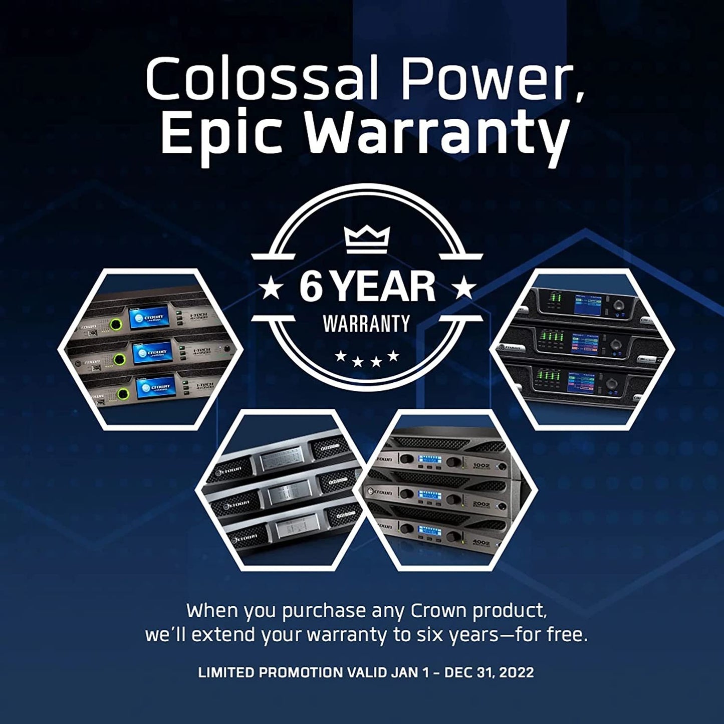 Crown XLS2002 Two-channel, 650-Watt at 4Ω Power Amplifier