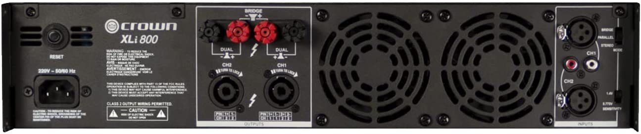 Crown XLi3500 Two-channel, 1350-Watt at 4Ω Power Amplifier