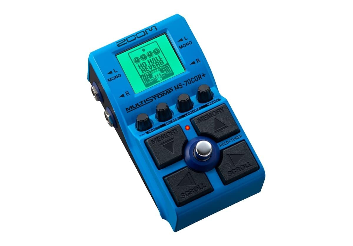 Zoom MS-70CDR+ MultiStomp Guitar Effects Pedal with Over 140 Effects Featuring Choruses, Delays, Reverbs, Stereo Effects, Effect Chaining, Single Stompbox, Tuner, & Battery Powered