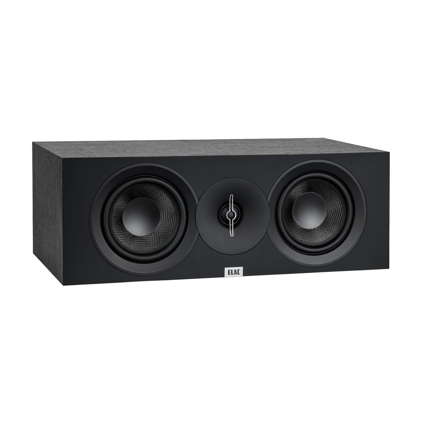 ELAC C5.2 Center Channel Speaker, Black - 1” Cloth Dome Tweeter & Dual Aramid Fiber Woofers - 2-Way Bass Reflex - Up to 35,000 Hz Response