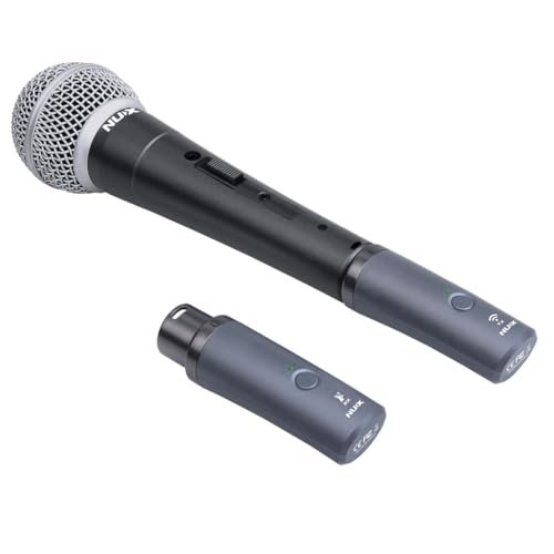 NUX B-3RC Microphone Wireless System with Charging Case, Microphone Bundle, 2.4GHz 24-bit/44.1kHz Audio Quality,