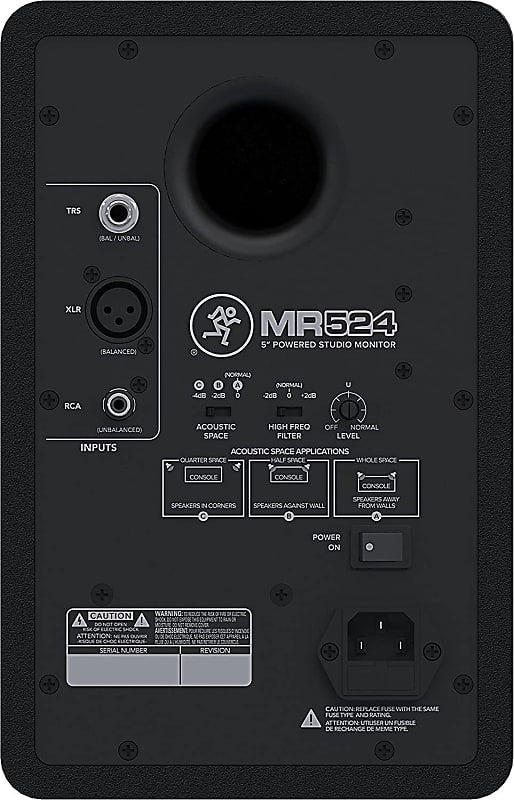 Mackie Monitor MR524, Professional Performance Superior Mix Translation with Logarithmic Waveguide