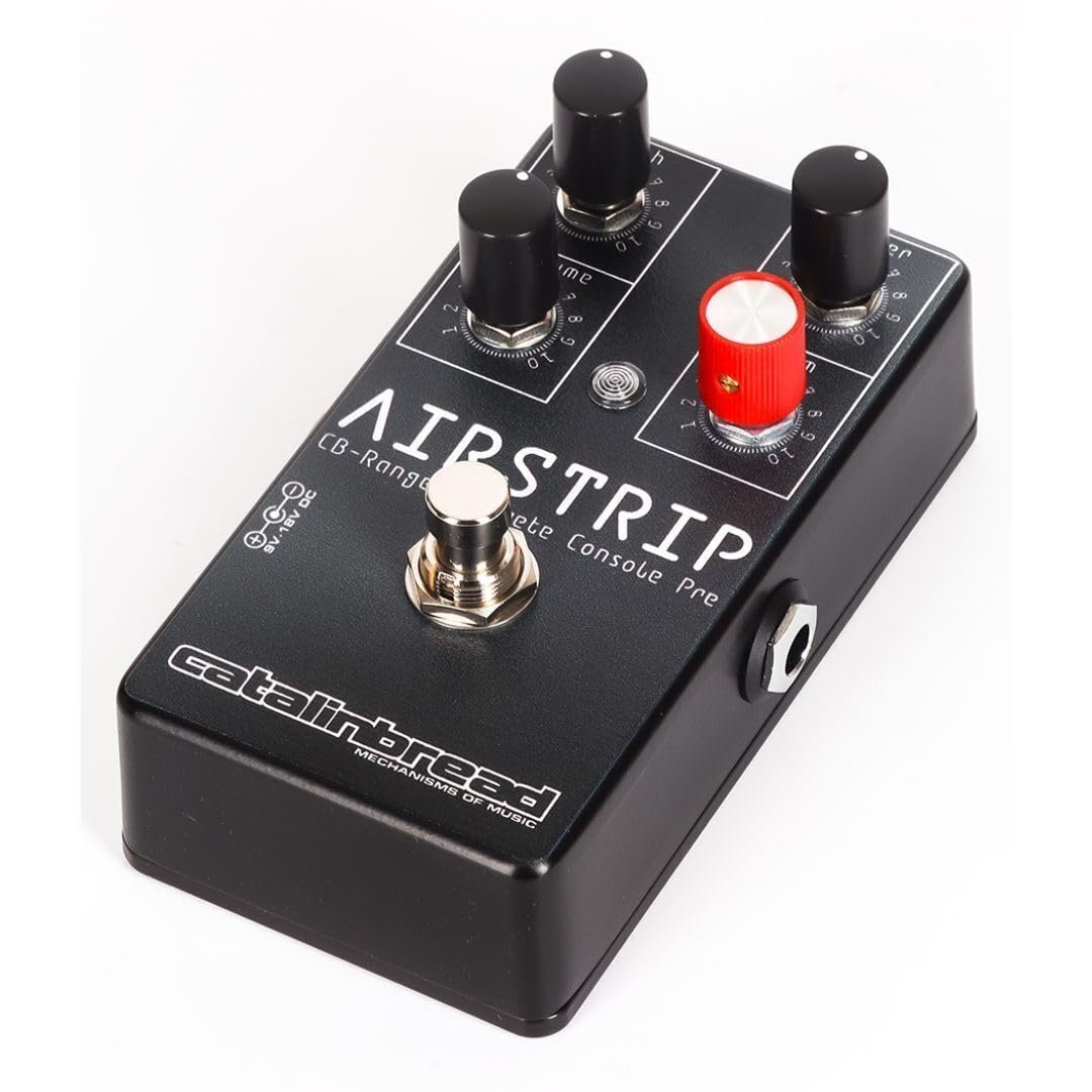 Catalinbread Airstrip CB-Range Overdrive Preamp Pedal – Guitar Effects Pedal with Trim, Filter, Push & Volume Controls for Enhanced Tone
