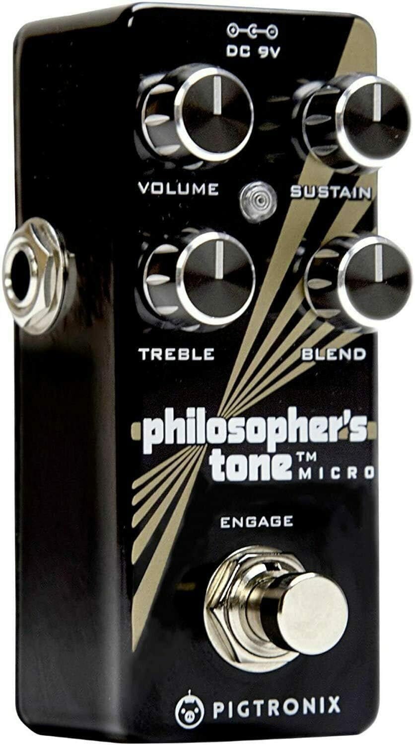 Pigtronix Guitar Compression Effects Pedal, Black (PTM)