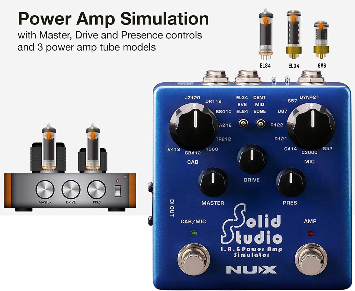 NUX Solid Studio IR Loader and Power Amp Simulator Pedal