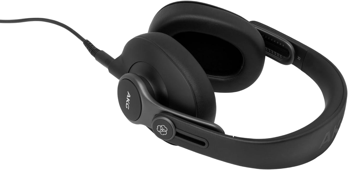 AKG Pro Audio K371 Over-Ear, Closed-Back, Foldable Studio Headphones, Black