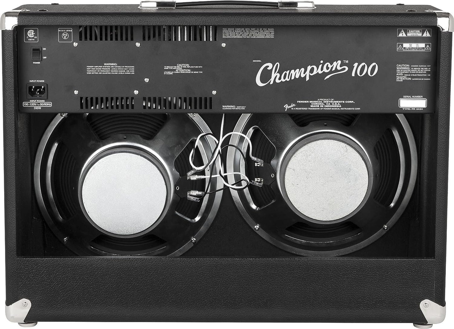 Fender Champion 100 - 100-Watt Electric Guitar Amplifier, with 2-Year Warranty