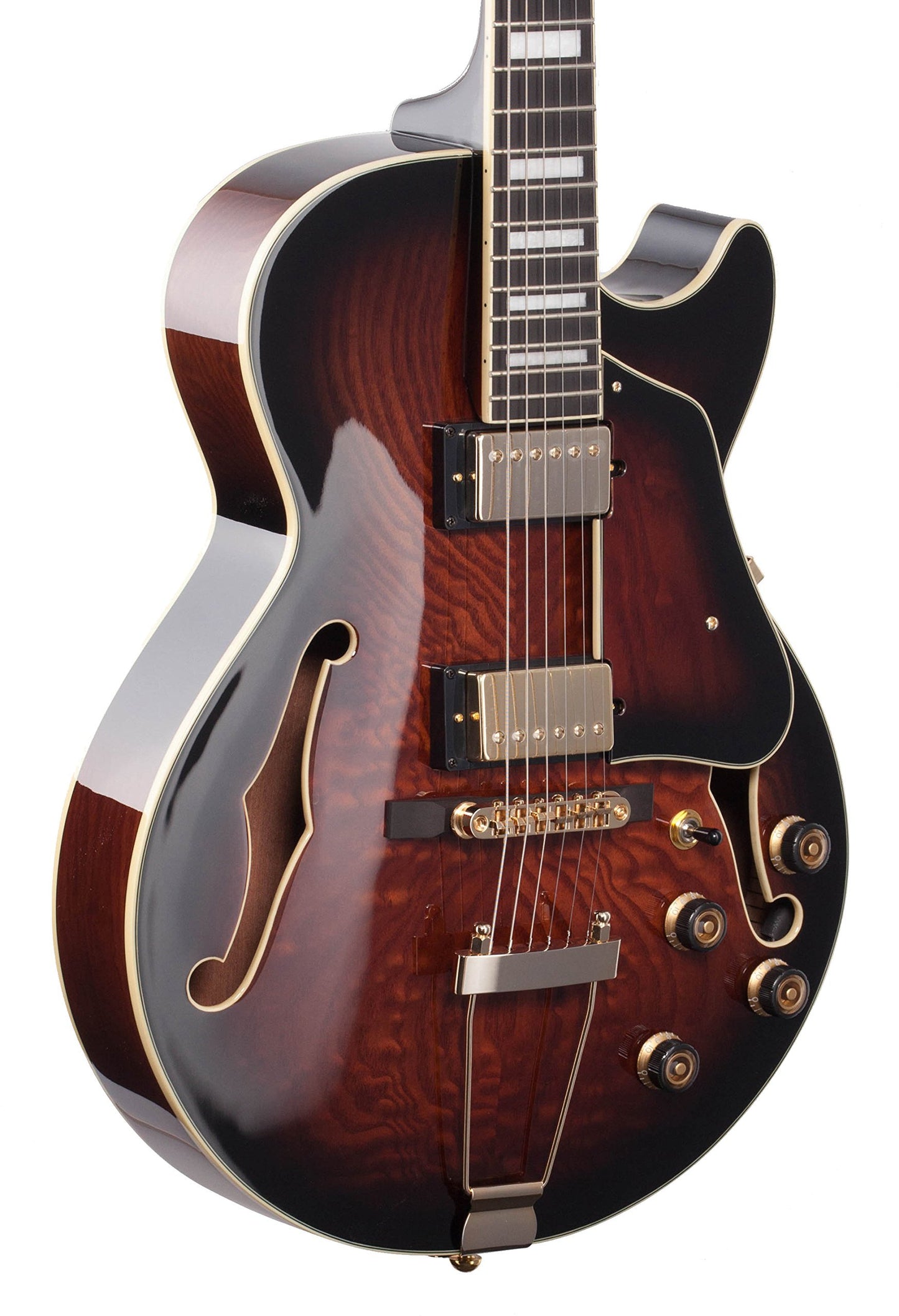 Ibanez Artcore Expressionist AG95QA - Dark Brown Sunburst