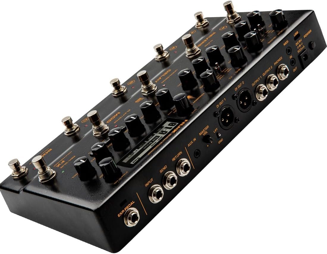 NUX Trident Multi Effects Processors with Adaptor, TSAC-4K Amp Modeling Algorithm, 27 Cab IRs,1024 Sample Resolution