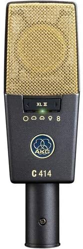 C414 XLii Multi-Pattern Large-Diaphragm Condenser Microphone & 20ft xlr cable& microfiber cleaning cloth