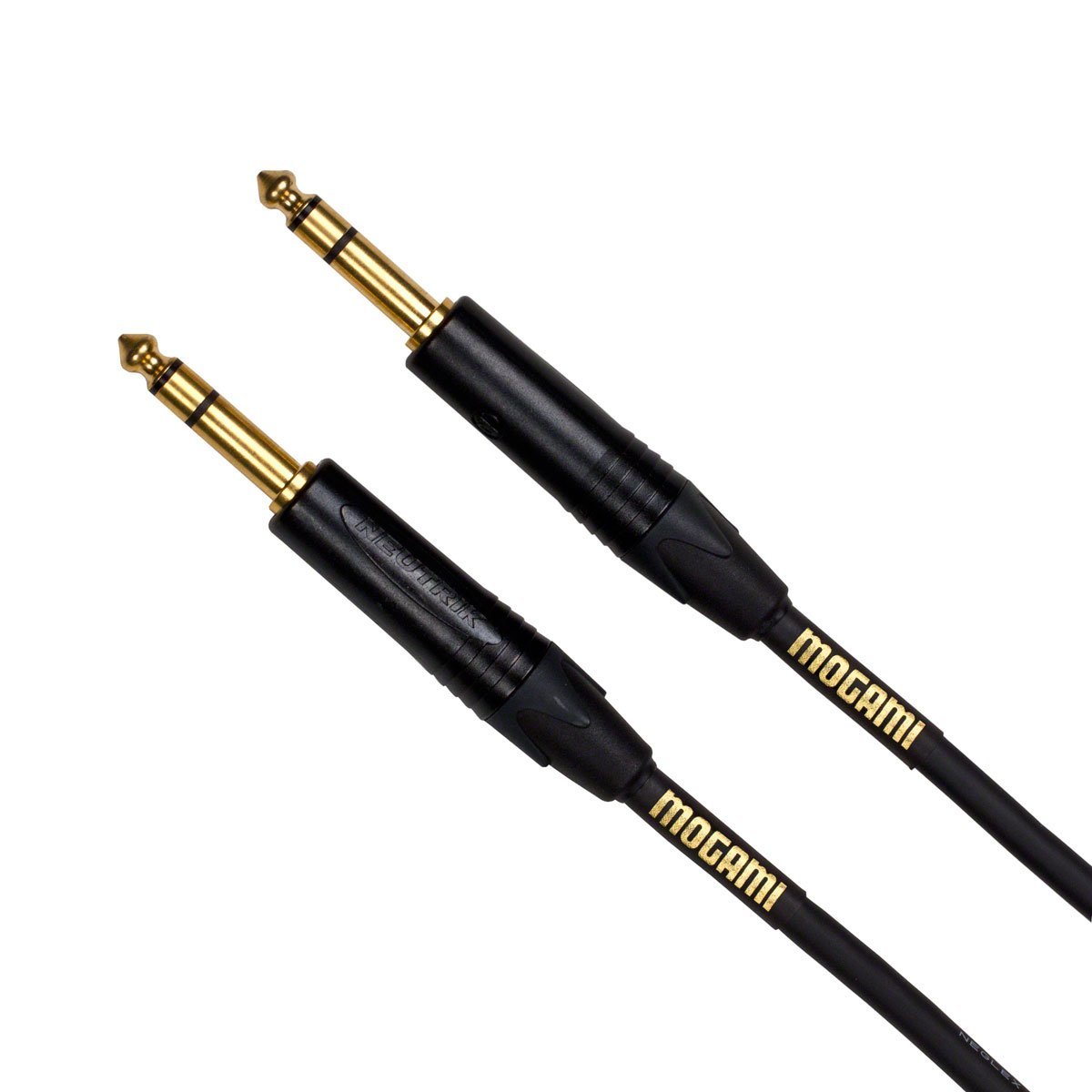 Mogami GOLD Balanced Audio Patch Cable, 1/4" TRS Male Plugs, Gold Contacts, Straight Connectors