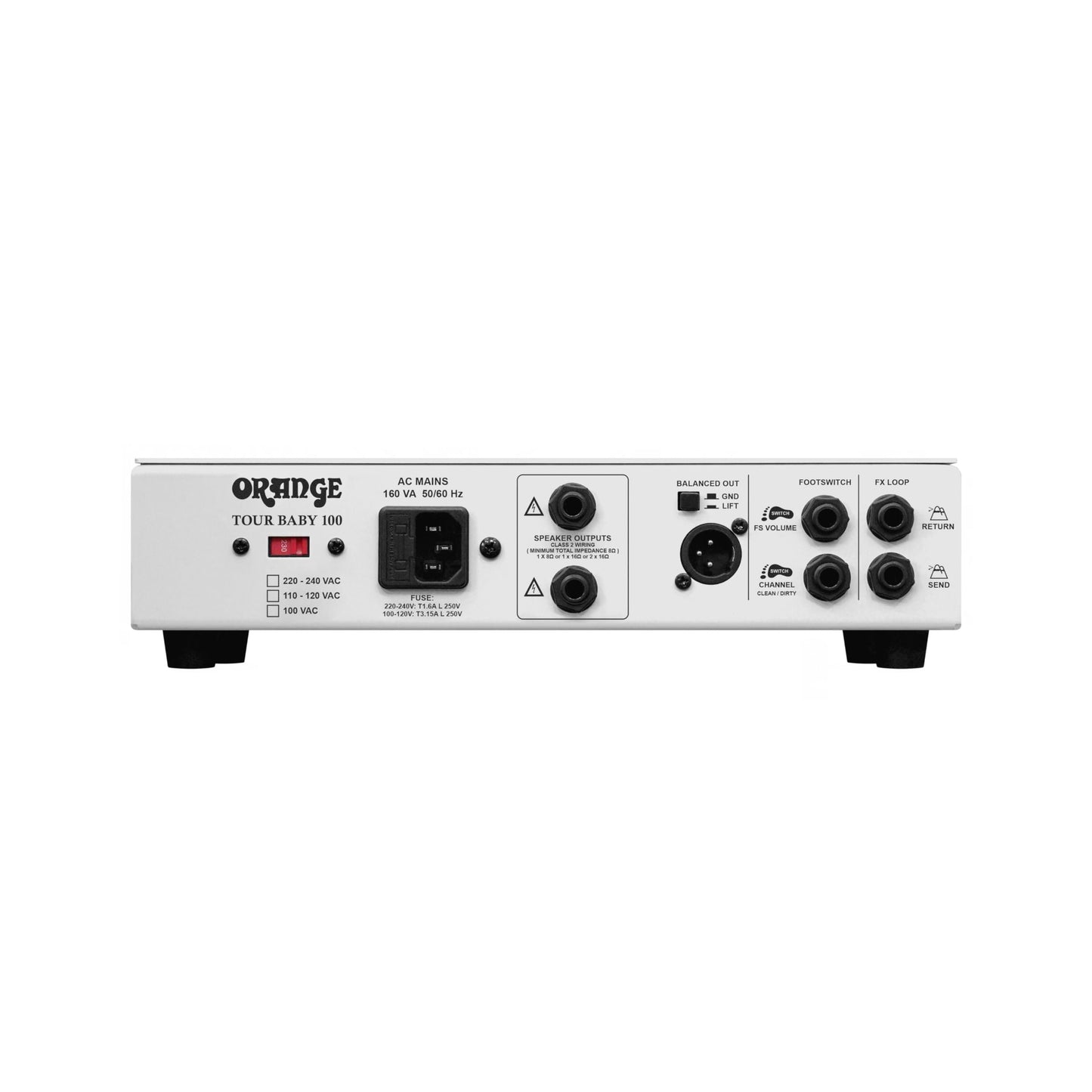 Orange Tour Baby Twin Channel Solid State Head, 100 Watts