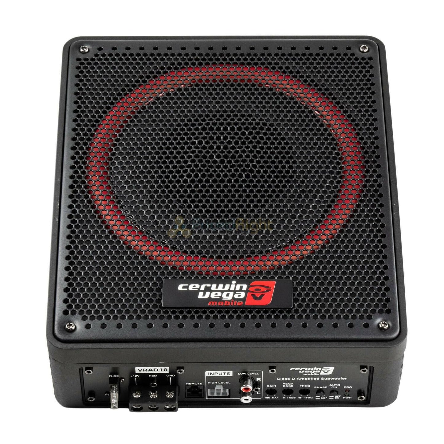Cerwin Vega VPAS12ST 12 inch 600 watts Spare Tire Subwoofer with Built-in Amplifier Car Audio System Compact Powerful Bass Easy Installation