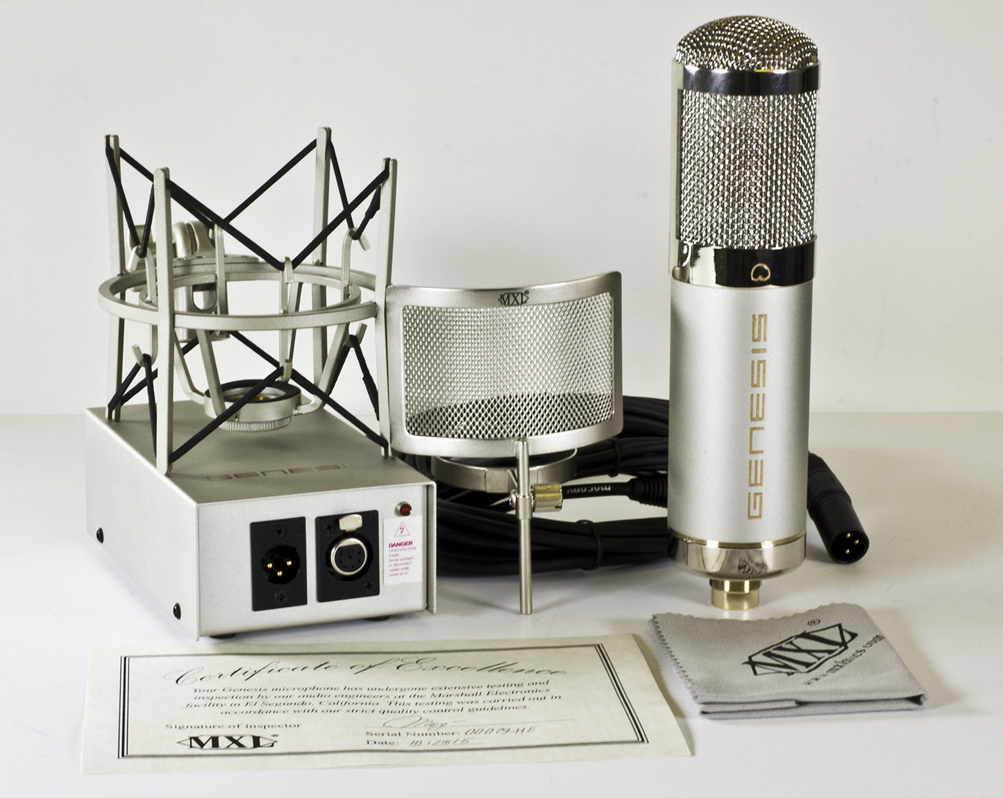 MXL Genesis HE Premium Mullard Tube Microphone Bundle - Heritage Edition