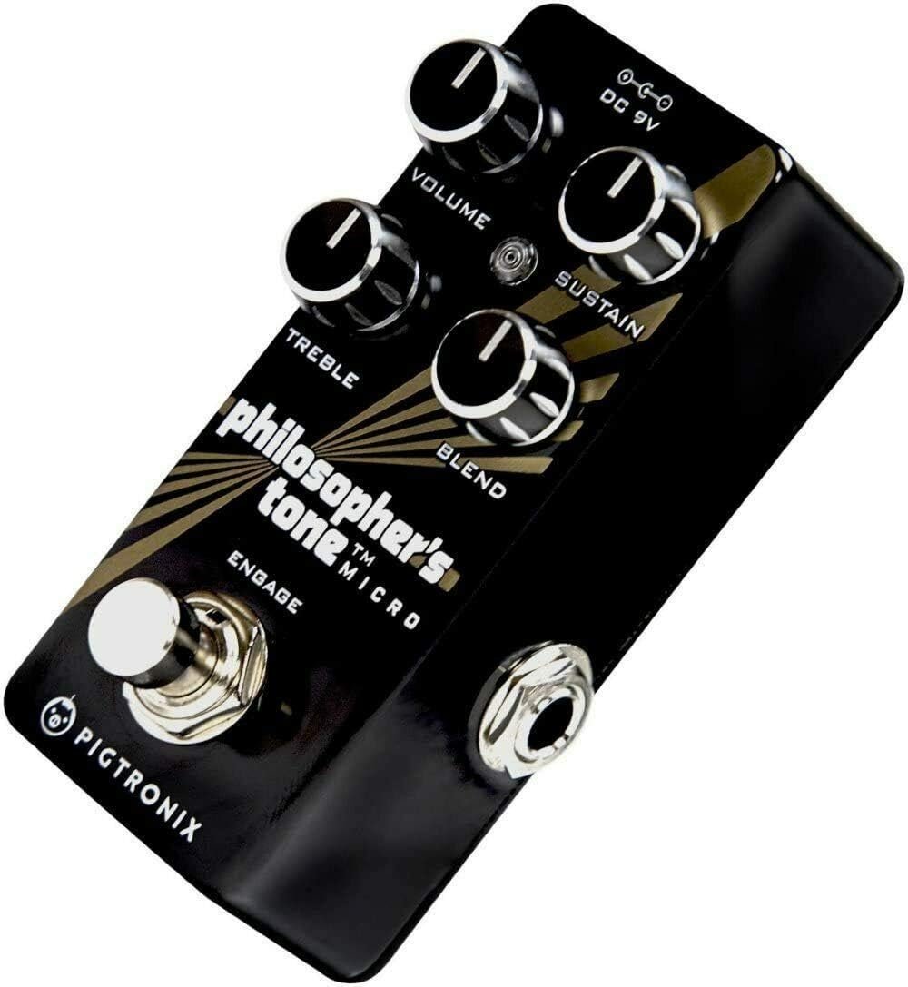Pigtronix Guitar Compression Effects Pedal, Black (PTM)