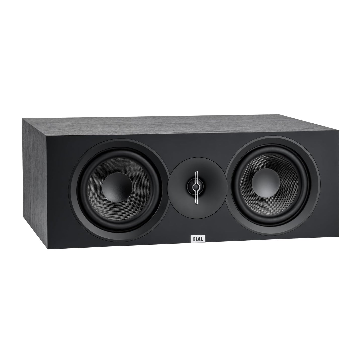 ELAC C5.2 Center Channel Speaker, Black - 1” Cloth Dome Tweeter & Dual Aramid Fiber Woofers - 2-Way Bass Reflex - Up to 35,000 Hz Response