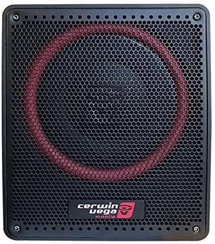 Cerwin Vega VPAS12ST 12 inch 600 watts Spare Tire Subwoofer with Built-in Amplifier Car Audio System Compact Powerful Bass Easy Installation