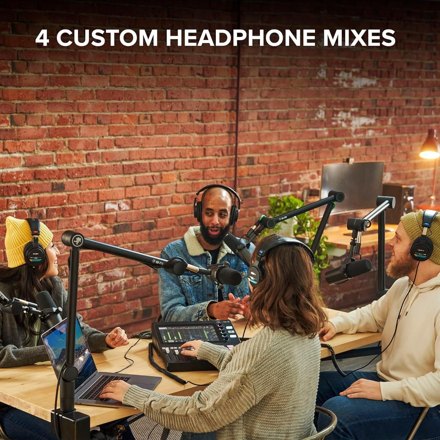 Mackie DLZ Creator Adaptive Digital Mixer for Podcasting, Streaming and YouTube with User Modes, Mix Agent Technology, Auto Mix, Onyx80 Mic Preamps