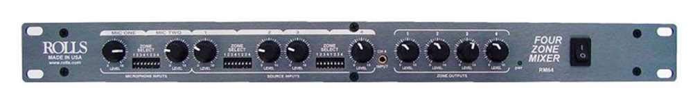 Rolls RM64 Four Zone Mixer,Black