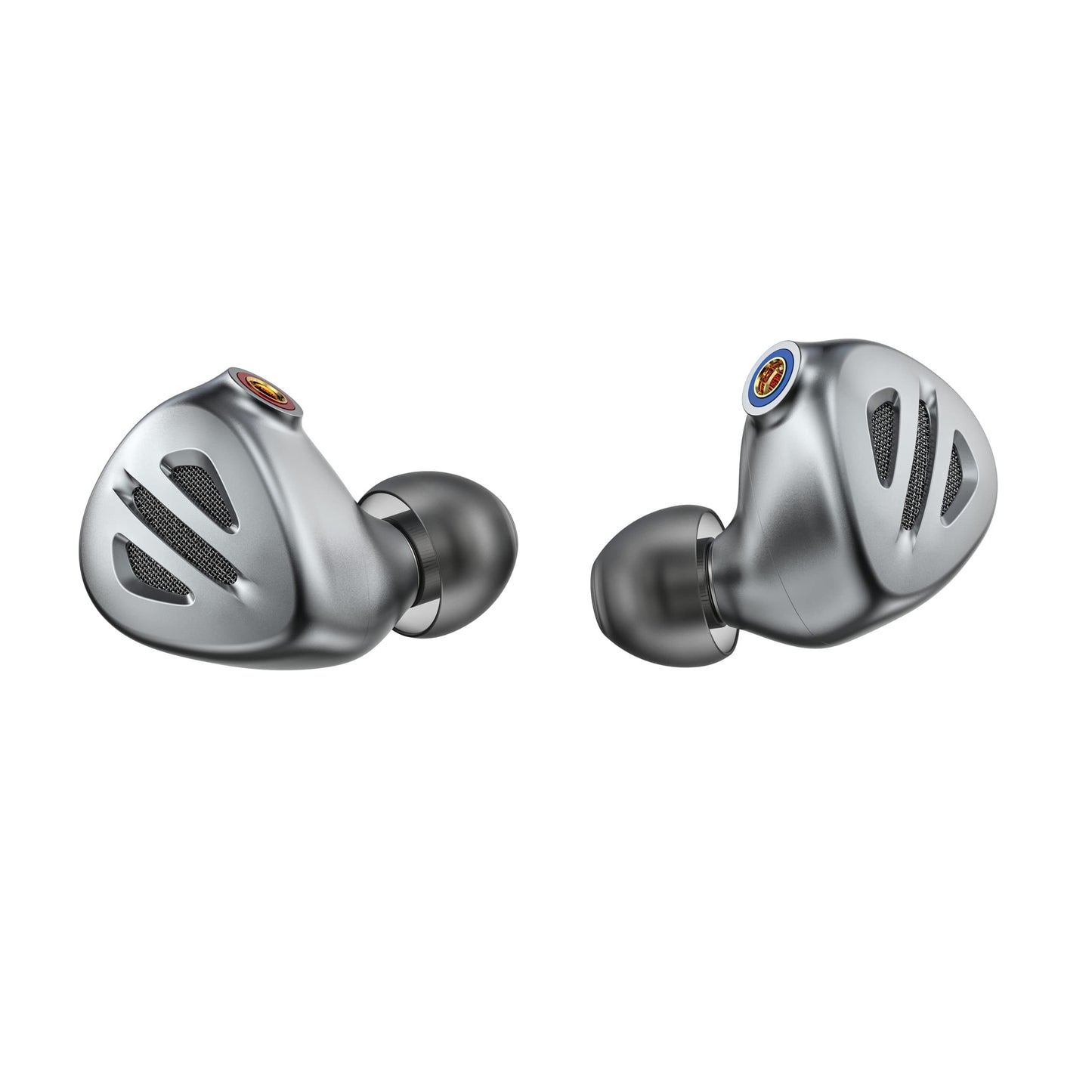 FIIO FH9 Headphones Earphone Wired High Resolution Over-The-Ear 1DD+6BA Detachable Cable Deep Bass Comes with 2.5/3.5/4.4mm Swappable Plugs for Smartphone/PC/Players/Home Audio(Titanium)
