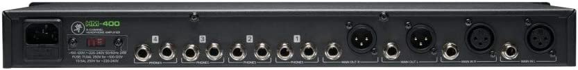 Mackie HM Series, 4-Channel Headphone Amplifier Rackmount 4-ch x 12 Headphones (HM-400)