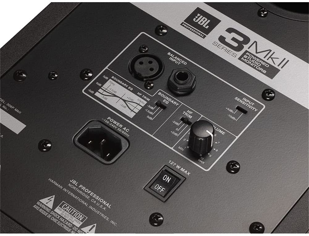 JBL Professional 308P MkII Next-Generation 8" 2-Way Powered Studio Monitor (308PMKII) (Pair) (2 Items)