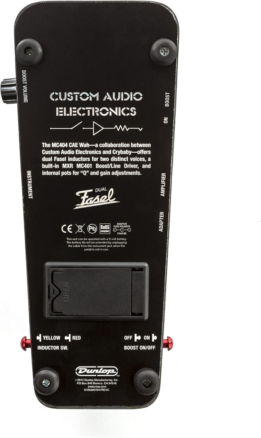Jim Dunlop CAE Dual Inductor Wah Wah