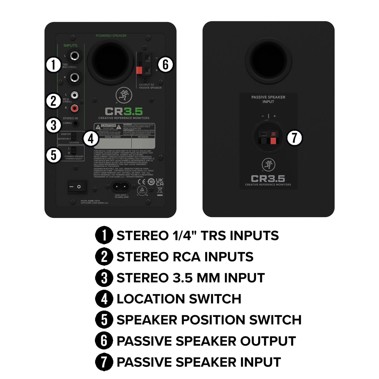 Mackie CR4.5BT 4.5-inch Powered Bluetooth Studio Monitors