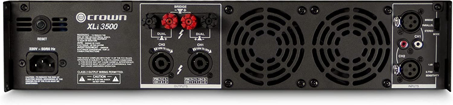 Crown XLi3500 Two-channel, 1350-Watt at 4Ω Power Amplifier