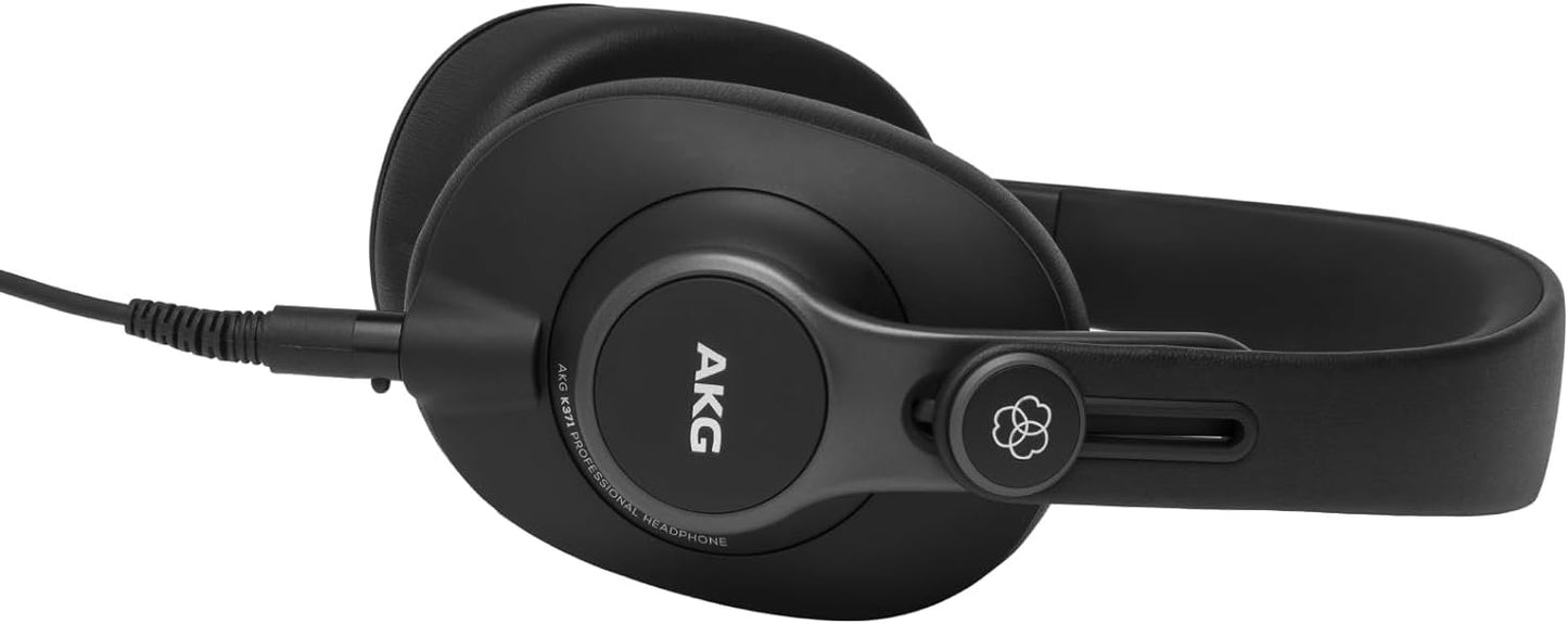 AKG Pro Audio K371 Over-Ear, Closed-Back, Foldable Studio Headphones, Black