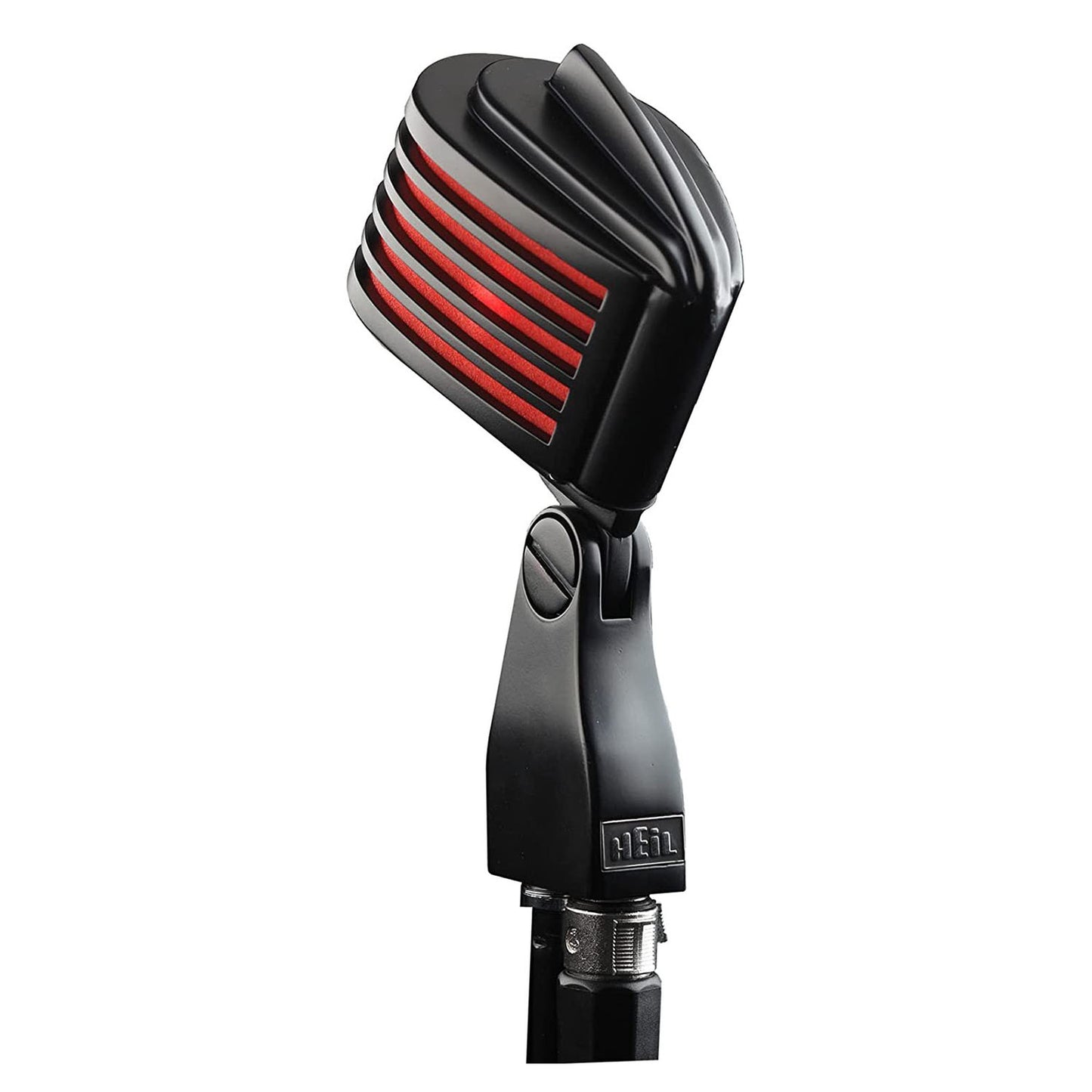 Heil Sound The Fin Dynamic Retro Styled Microphone, Black Body, Red LED