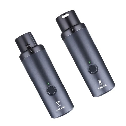 NUX B-3RC Microphone Wireless System with Charging Case, Microphone Bundle, 2.4GHz 24-bit/44.1kHz Audio Quality,
