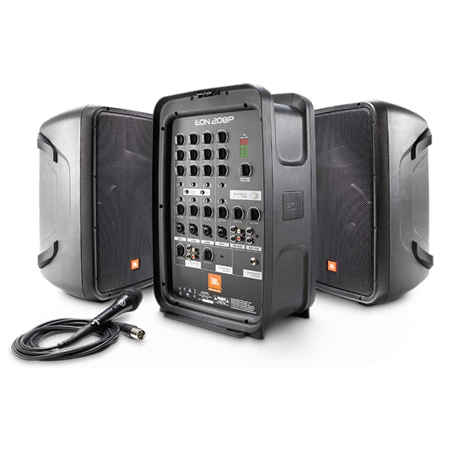 JBL Professional EON208P Portable All-in-One 2-way PA System with 8-Channel Mixer and Bluetooth