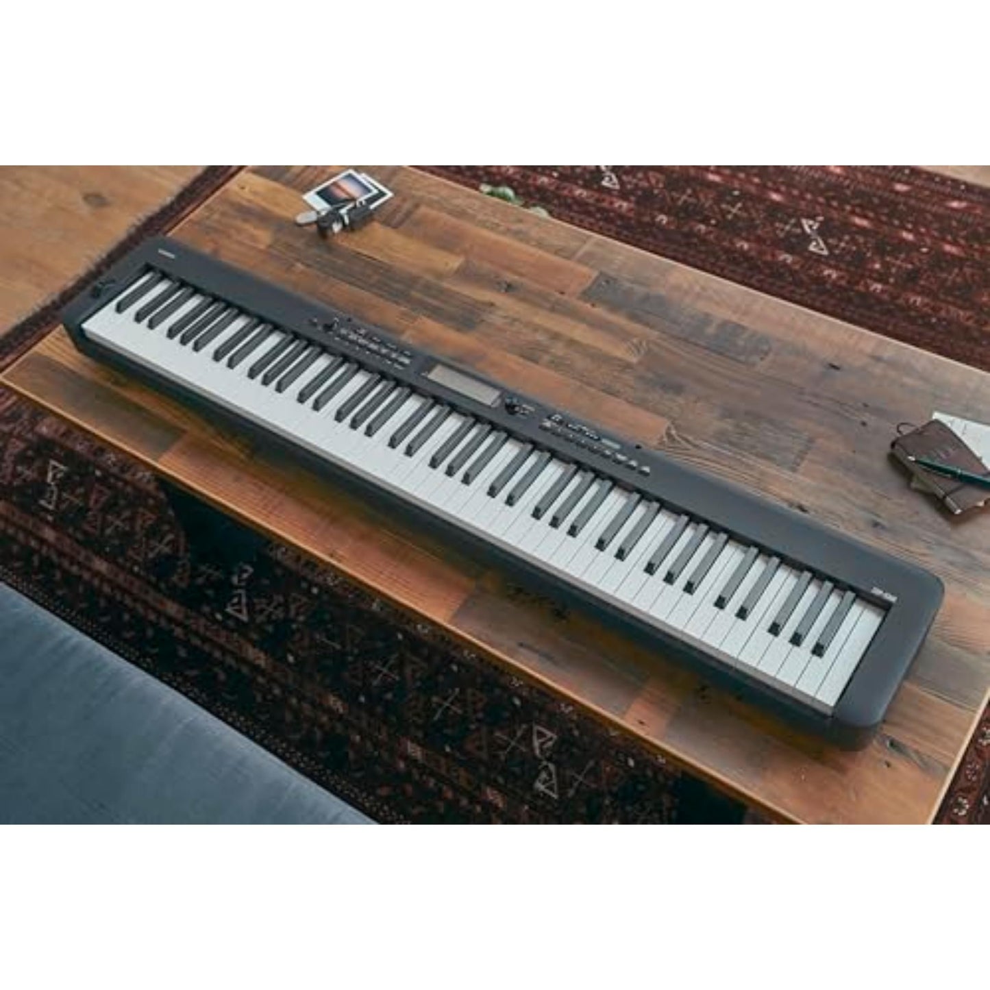 Casio CDP-S360 Portable Digital Piano with 88-Key Weighted Action, LCD Display, 700 Tones, 200 Rhythms, Sheet Music Stand, Power Supply and USB-MIDI