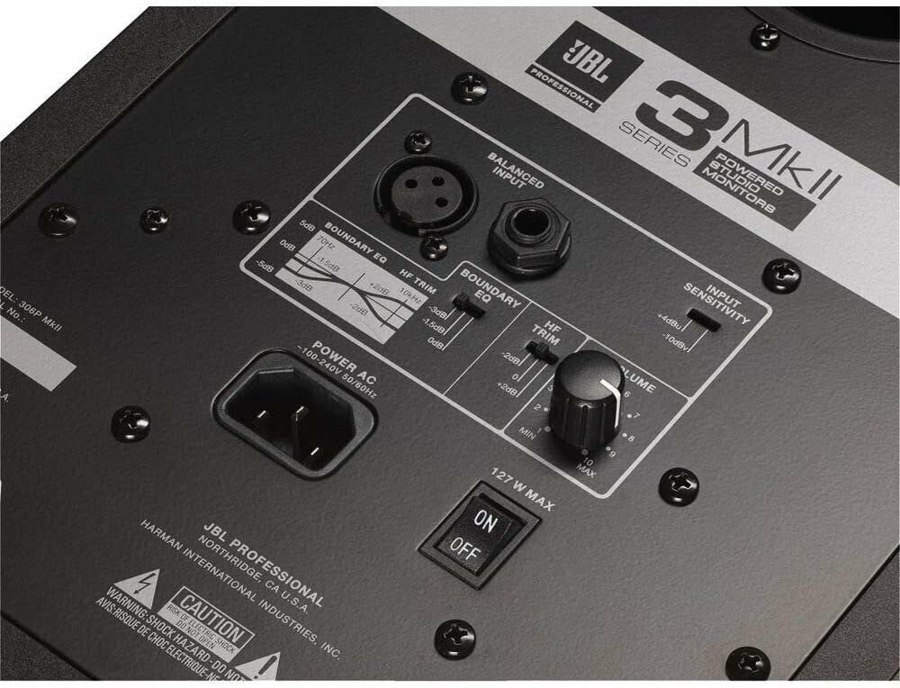 JBL Professional 306P MkII Next-Generation 6" 2-Way Powered Studio Monitor...