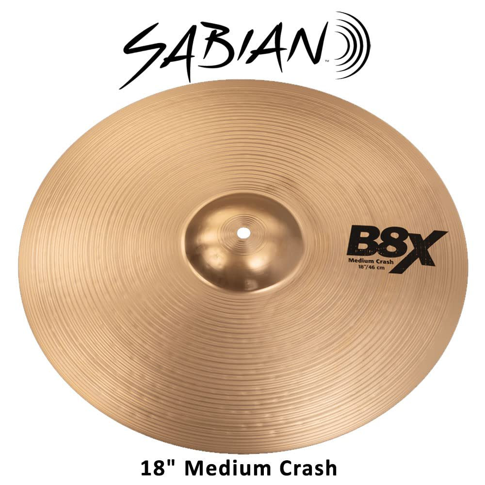 SABIAN 18" B8X Medium Crash Cymbal