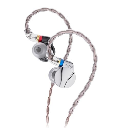 FiiO FD15 13.8mm Magnalium DLC HiFi Dynamic Driver in-Ear Earphone with Stainless Steel Shell, Detachable MMCX Cable