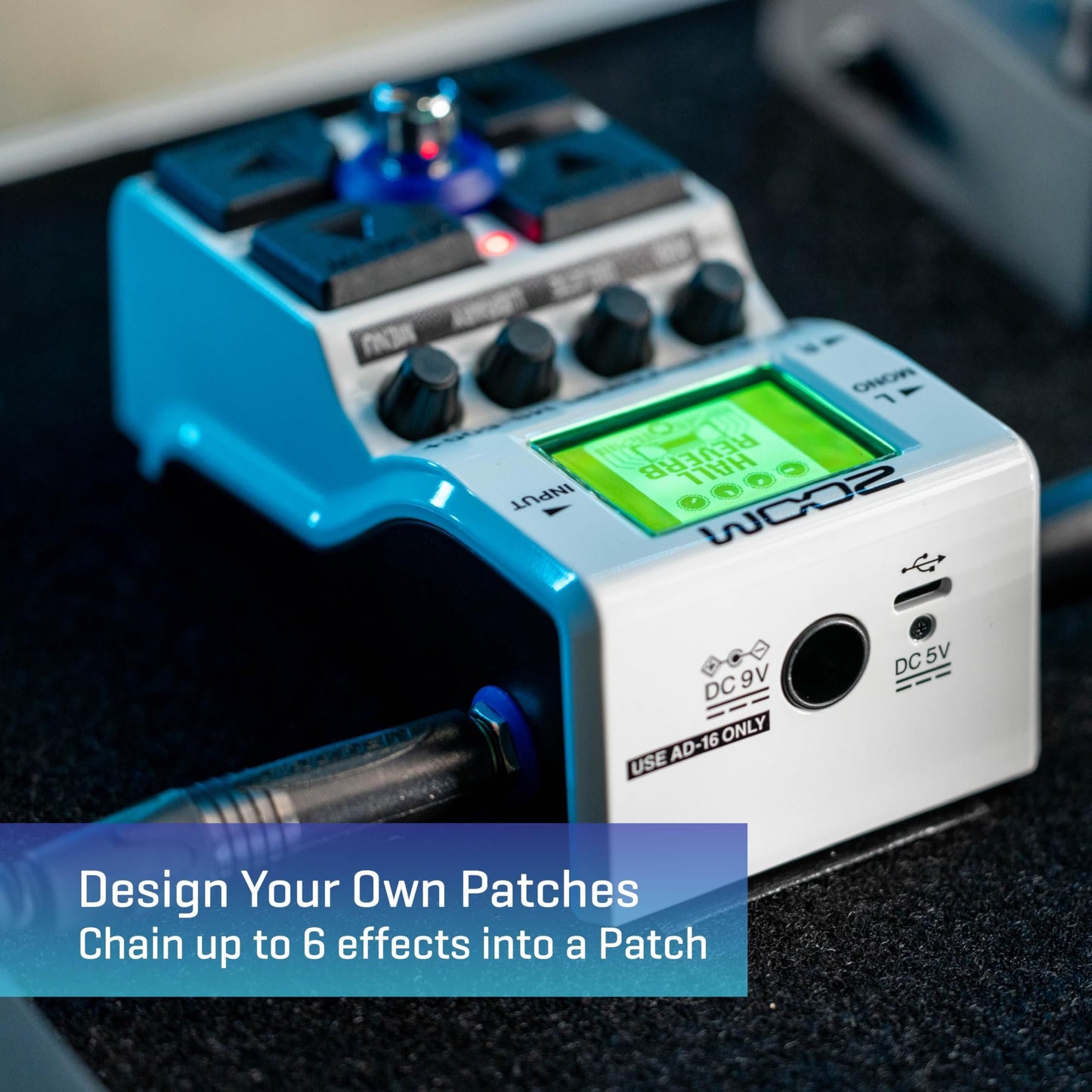 Zoom MS-50G+ MultiStomp Guitar Effects Pedal, Single Stompbox, 100 effects, Stereo Outputs, Tuner, Featuring Drives, Modulations, Delays, Reverbs, Compressors, and More