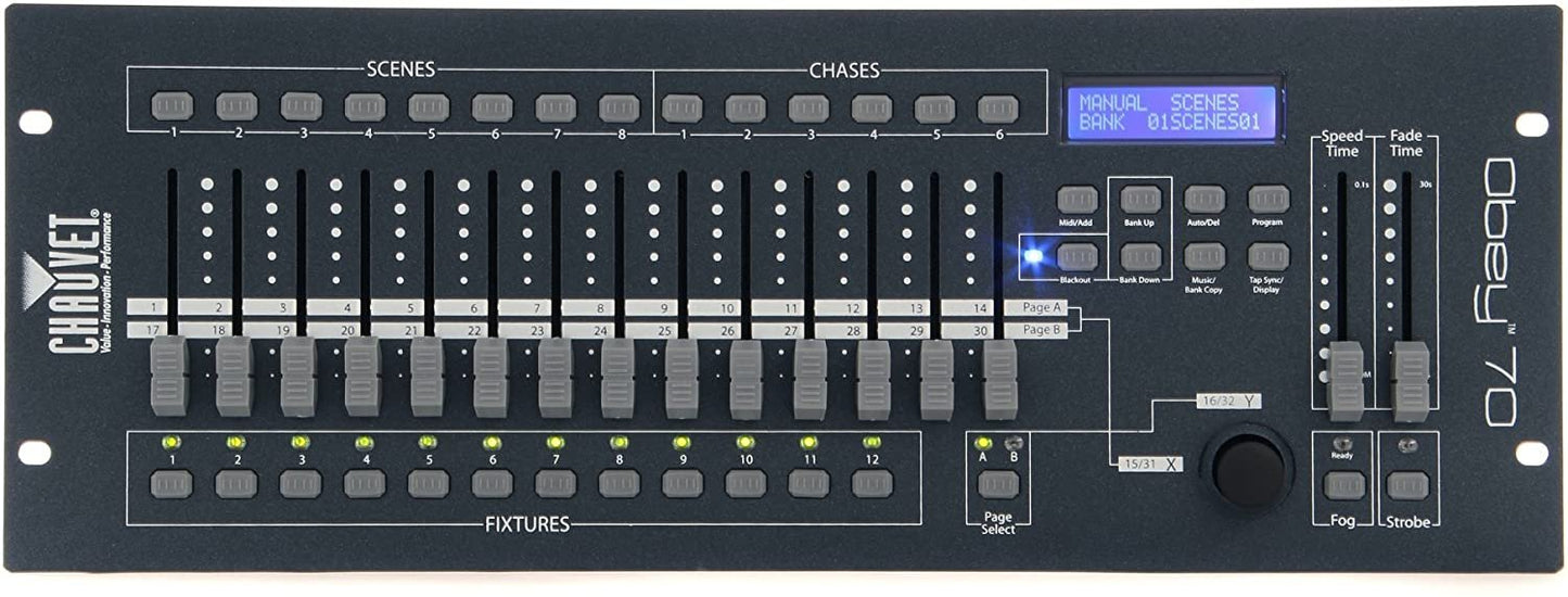 CHAUVET DJ Obey 70 Universal DMX-512 Controller | LED Light Controllers