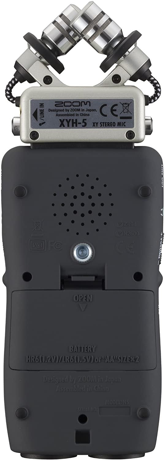 Zoom H5 4-Track Portable Recorder for Audio for Video, Music, and Podcasting, Stereo Microphones, 2 XLR/TRS Inputs, USB Audio Interface, Battery Powered