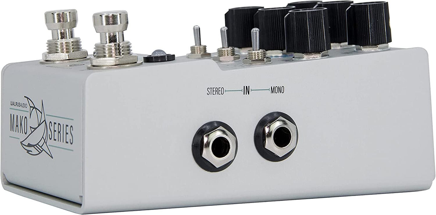 Walrus Audio Mako Series D1 V2 High Fidelity Delay Pedal 900-1051V2 Silver