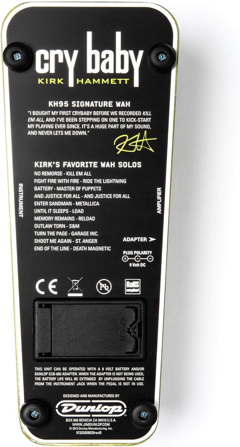 JIM DUNLOP Cry Baby Wah KH95 Guitar Effects Pedal