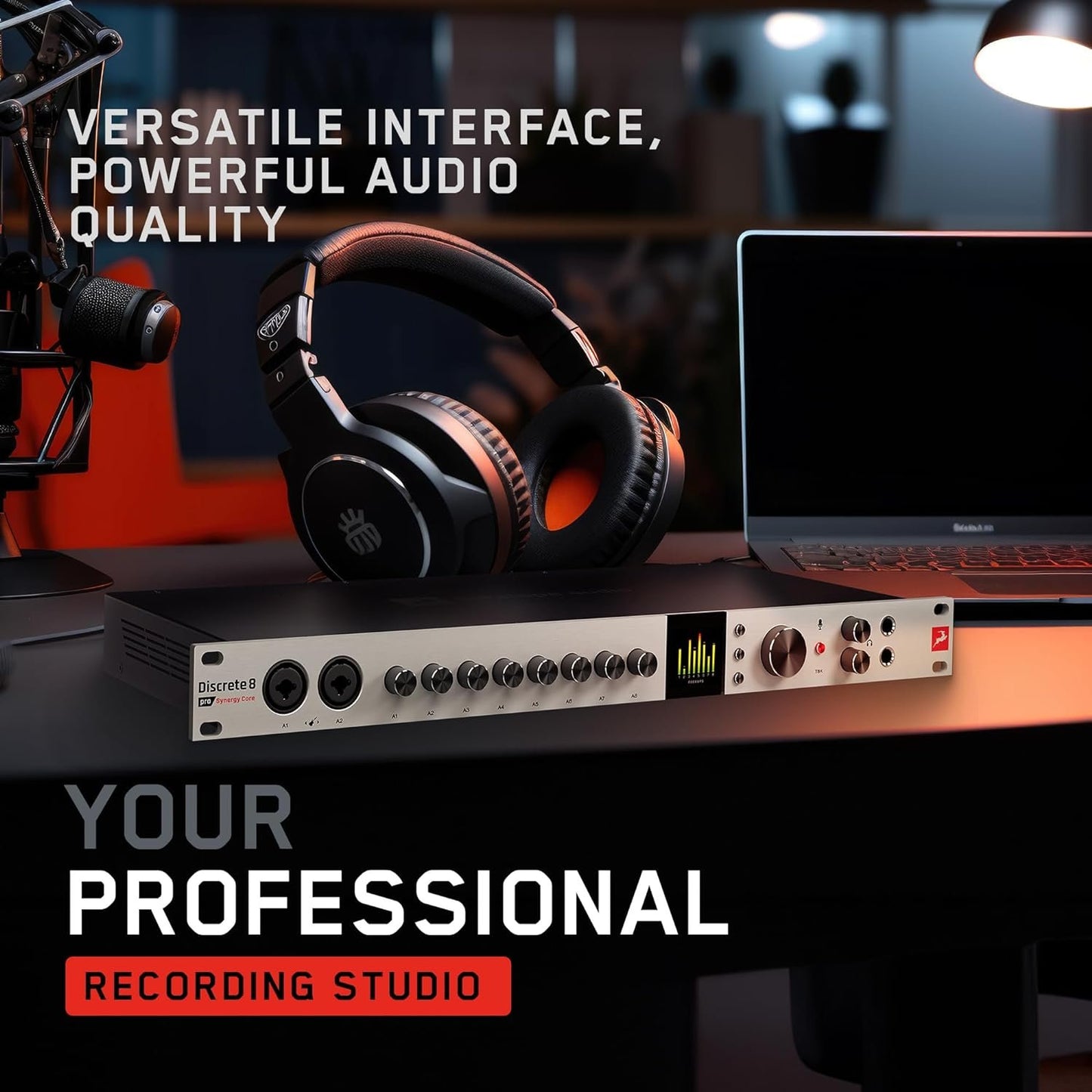 Discrete 8 Pro Synergy Core 26x32 Thunderbolt 3 Interface and USB 2.0 Audio Interface with Onboard Real-time Effects - Antelope Audio