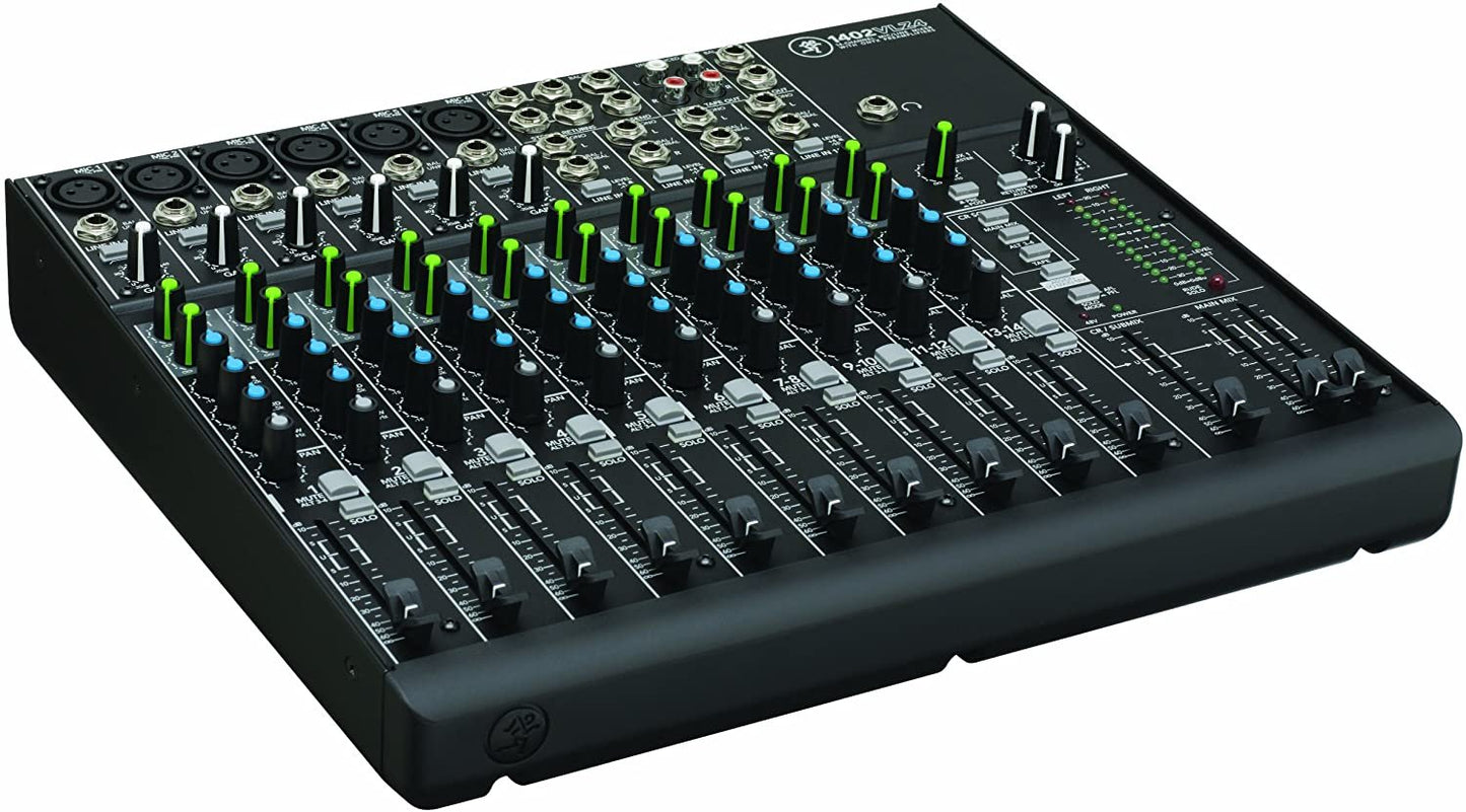 Mackie 1402VLZ4, 14-channel Compact Mixer with High Quality Onyx Preamps